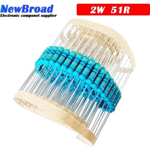 20pcs 51 ohm 51R 2W Metal film resistor