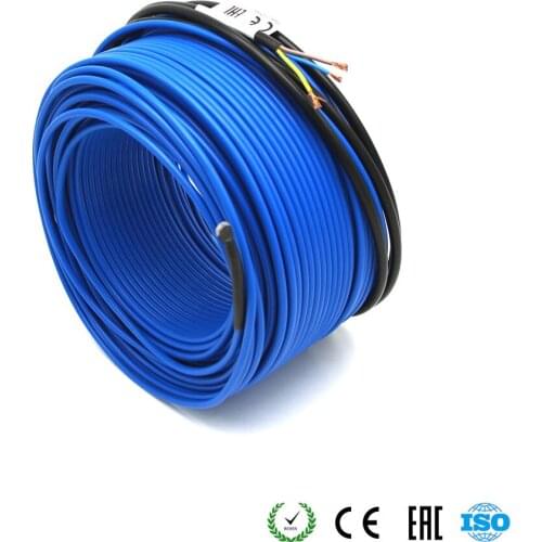 20W/m Specilized Warm Floor Cable Inner Aluminum Foil Screen Protection Snow Melting House Underfloor Heating Cable