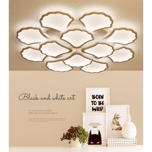 2018 new modern minimalist postmodern LED living room ceiling lamp Shell Bedroom Study Aisle Ceiling Lights