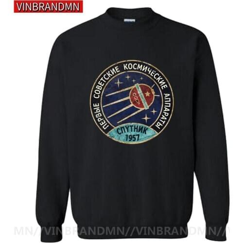 2020 Man Sweatshirt fashion Vintage Russia CCCP Yuri Gagarin hoody Soviet Retro Sputnik V01 Space Exploration Program sweatshirt