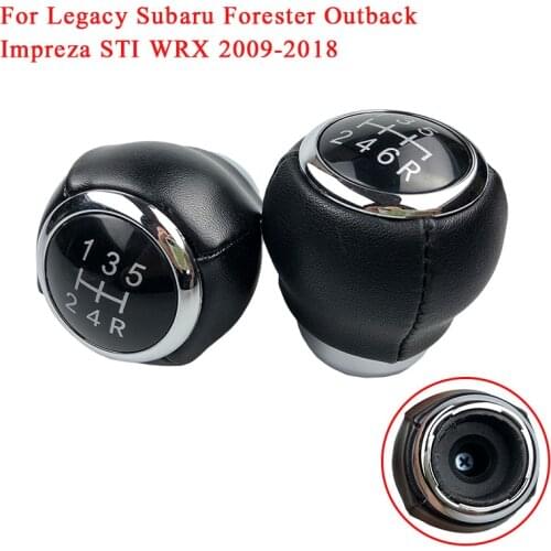 5 / 6 Speed Car Manual Gear Shift Knob Lever Shifter Handle Stick For Legacy Subaru Forester Outback Impreza STI WRX 2009-2018