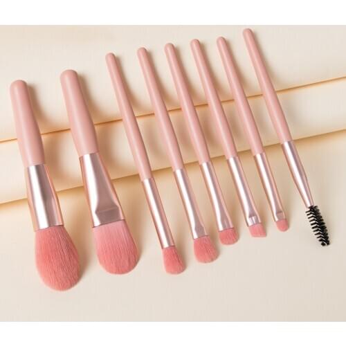 8pcs/set professional Makeup Brushes pink Color Eye Shadow Make Up Brush Set Blending Foundation blush Cosmetic Tool