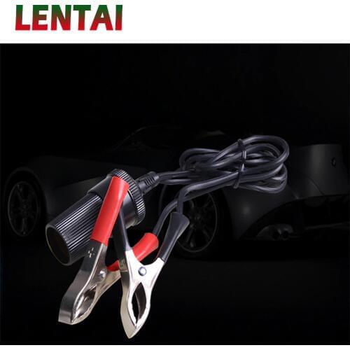 LENTAI 1PC Car Clip Cable Battery tran to cigarette lighter interface For VW Polo Jetta Toyota Corolla Mercedes Saab Renault
