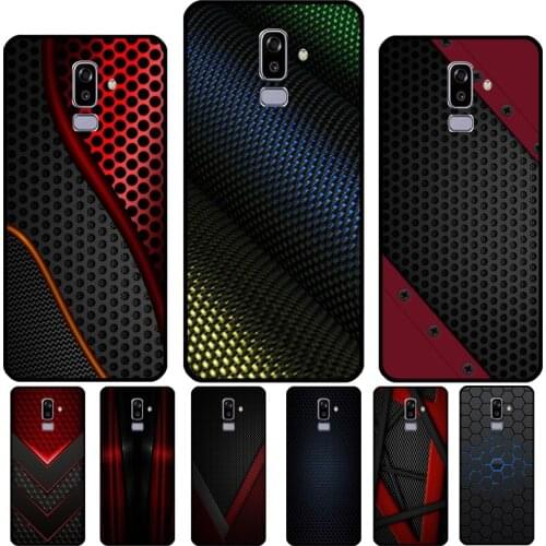 Car Carbon Cibre Print Case For Samsung Galaxy A5 A3 2017 J7 J5 J1 J3 2016 A6 A8 J6 J4 Plus J8 A7 A9 2018 Cover