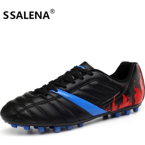 Kids Long Spikes Turf Soccer Shoes Breathable Antiskid Race Training Sneakers Super Light Support Sports Football Shoes AA11859