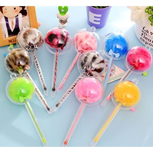 DL YT05 creative stationery spicy mother, Sun Li, the same lovable leopard, leopard, wool, ball and pen needle shaped wool