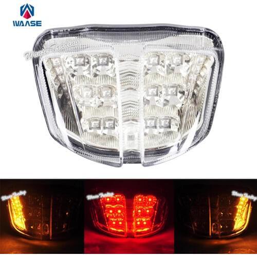 Chrome Led Taillight Tail Brake Turn Signals Integrated Light Clear For 2006-2007 SUZUKI GSXR600 GSXR750 GSXR GSX-R 600 750 K6