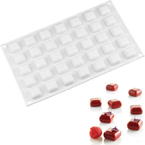 DIY 35 Cavity Square Silicone Mold cake bread Dessert Brownies Chocolate candy mold baking pastry tool