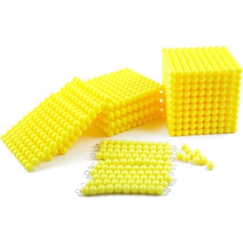 Montessori Materials Matematica beads Decimal System Bank Game Preschool Montessori Toys Count Geometric Learning Toys L366F
