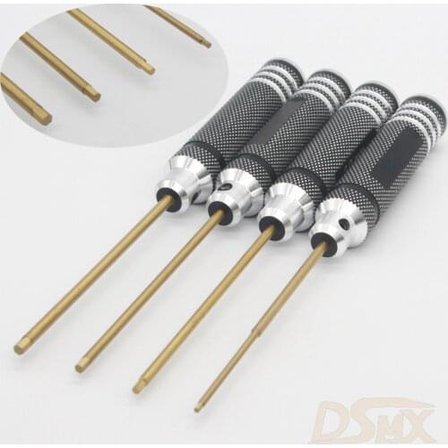 Black Metal Hex Key Screw Driver Tool Kit 1.5mm 2.0mm 2.5mm 3.0mm RC HSP 80107 HSP 94123 9122 94111