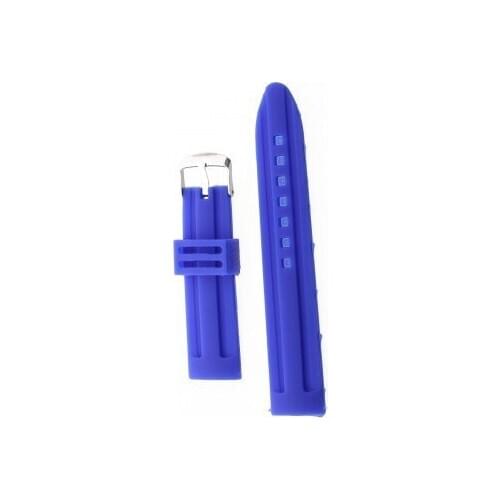 New 5PCS Men Women 22mm Blue Silicone Watch Band Strap Bracelet Fashion Watchbands SB0568