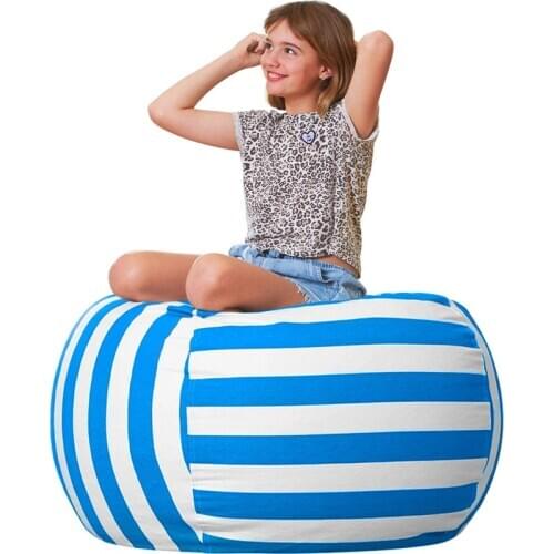 Extra Large 38inch Stuffed Animal Storage Bean Bag Chairs for Kids Bedroom Playroom Babys Multiuse Foldable Soft Chair Sofa