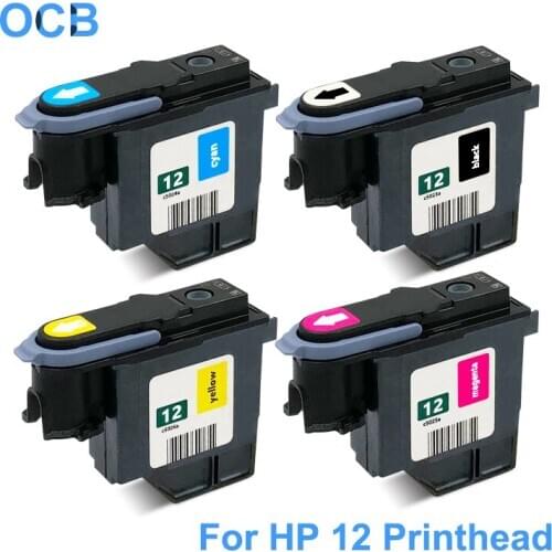 For HP 12 Printhead C5023A C5024A C5025A C5026A Print Head For HP Business Inkjet 3000 300dtn 3000n Printer Head (BK C M Y)
