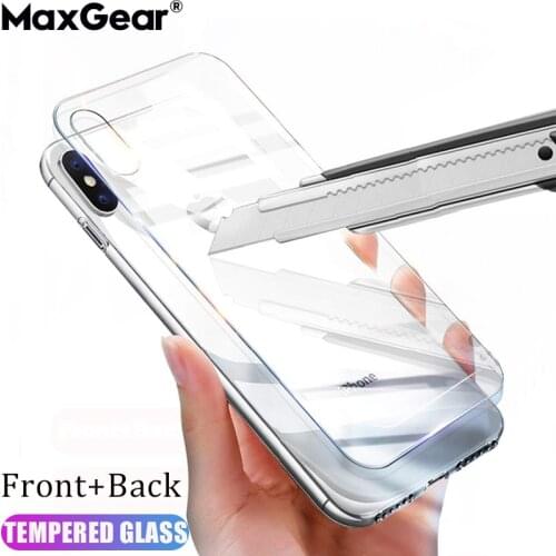 Front & Back Tempered Glass For iPhone 11 Pro Max XS X XR Screen Protector For iPhone 8 7 6 6S Plus 5 5S SE Full Protective Film