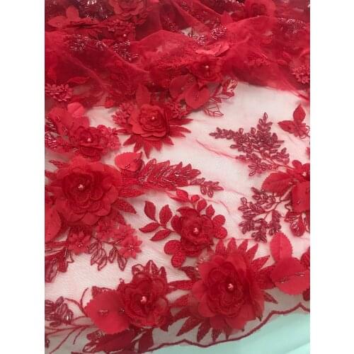 Latest Nigerian Net Lace Fabrics with bead ZH-2888822 High Quality Tulle African Laces Fabric Wedding French Tulle Lace Material