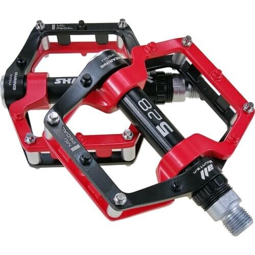 SHANMASHI 2020 Bicycle Bearing Pedals Platform Bicycle Flat Alloy Pedal Non-Slip Aluminum alloy pedales MTB BMX Road Bike Pedals