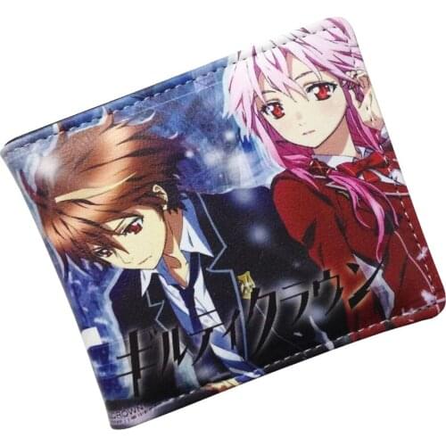 Anime Fate Stay Night Folding Wallet/Guilty Crown Yuzuriha Inori & Ouma Shu Quality Short PU Purse Yosuga No Sora Guilty Crown
