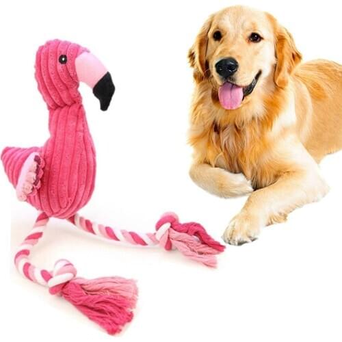 Squeaky Fun Dogs Animal Shape Toys Gift Set Large Non Stuffed Rabbit Honking Squirrel Chew Dog Red Bird Interactive Toys