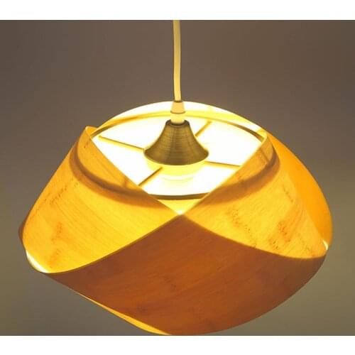 Warm personality single head bamboo chandelier lamp lamp Home Furnishing small bedroom bedside lamp chandelier meal m