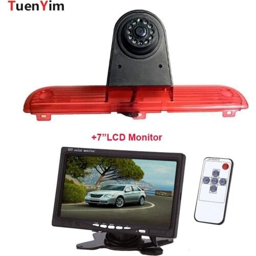 Brake Light Rear View Camera for Fiat Ducato Peugeot Boxer 2006-2017 With 7Inch LCD Monitor 2In1 Parking Kit