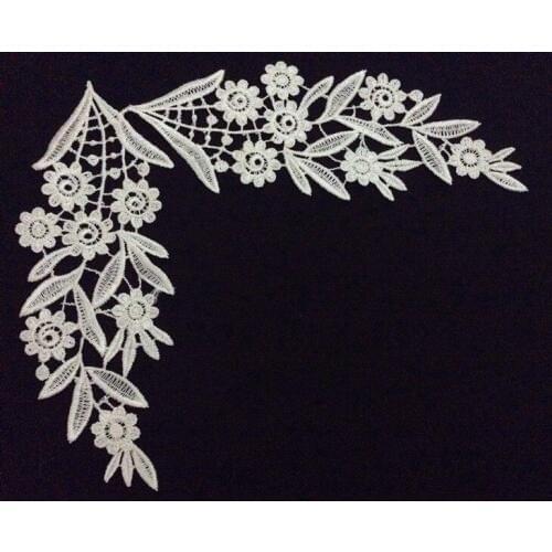 21cm*7.5cm polyester embroidery mirrored applique,embroidery hair decoration patches,veil applique,XERY-BQ0923E