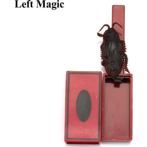 1pcs Terror Cockroach Illusion Close Up Street Magic Trick Gimmick Props Cockroach Paddle Toy fun game magie magista E3126