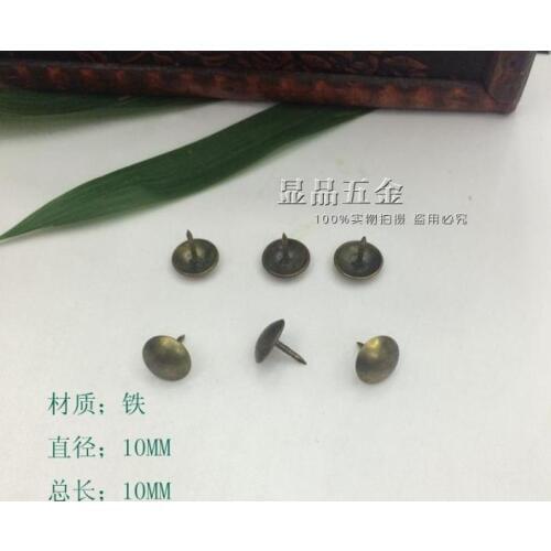 10*10mm Antique screw doornail Nail the boards Metal door Nails Decorating accessories rivet wholesale