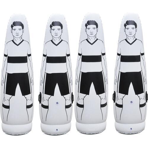 2M Inflatable Dummy Goalkeeper Defender Training Football Practice Tumbler Mannequin Shield Dummies Dribbling Wall Passing Drill