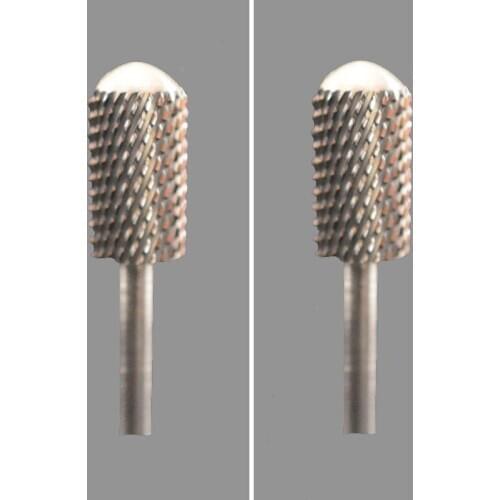 2pcs Carbide Nail Drill Bit - Large Barrel Smooth Top Bit -C