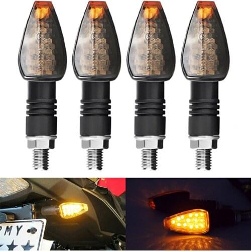 2 Stuks Universele 12V Knipperende Richtingaanwijzers Motorcycle Led Verlichting Achter Blinker Indicator Achterlicht Voor Cafe