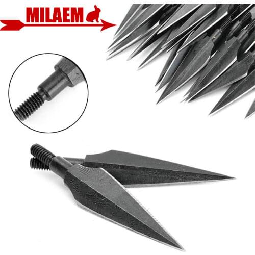 6/12pcs Archery Arrow Tips Steel Broadhead Points Steel 150Gr Arrowhead Outdoor Hunting Shooting Target Arrow Accessories