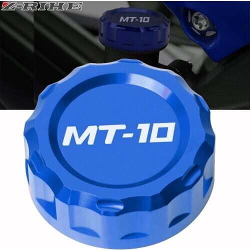 Motorcycle Rear Brake Fluid Reservoir Cap Oil Cup Cover For YAMAHA MT-10 FZ-10 2016-2017 Motorbike Cylinder Cup Parts MT10 logo
