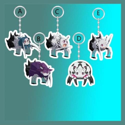 Anime Keychain So I'm A Spider, So What? Kumoko Acrylic Keyring Strap Figure Accessories Key Hain 6cm Kumo Desu ga, Nani ka
