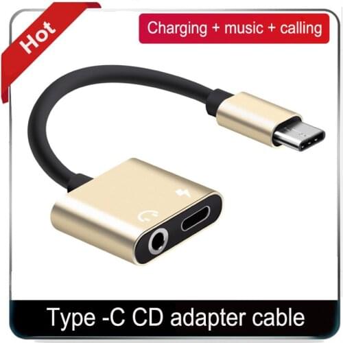 Alasuo USB Type C Audio Adapter Type-C to 3.5mm Earphone Converter Cable for Samsung S8 Huawei mate 9 LG G5 G6 Xiaomi 6
