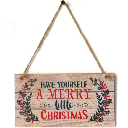 Wood Merry Christmas Wooden Funny Signs Wall Art, Decorative Wood Sign, Christmas Decor
