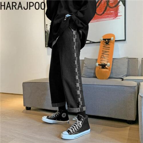 Harajpoo Men's Wide Leg Jeans