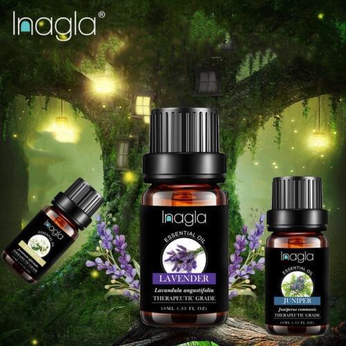 Inagla Flower Fruit 10ml 100% Organic Oil Extract Drop for Pain Relief Reduce Anxiety Better Sleep Lavender Lemongrass Tree Oil