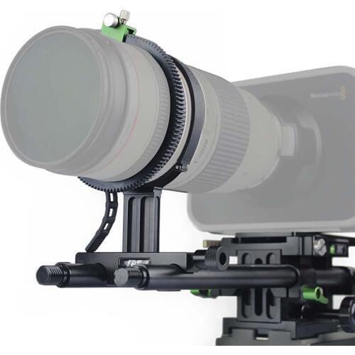 LanParte Lightweight 15mm Lens Support with Rubber Belt and quick release