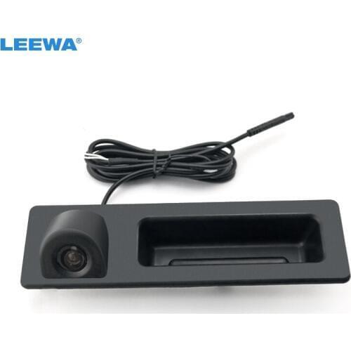 LEEWA Car Rearview Camera Trunk Handle Camera for BMW 3 Series (F30/F31/F35) 5 Series X3 X4(F26) X5 X6 Original Parking Camera