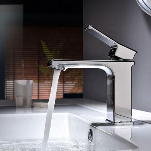 Hot Sale Modern Style Wash Single Lever Brass Mixer Tap Bathroom Top Quality Copper Basin Faucet Fashion design