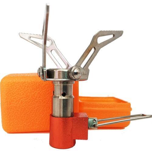 Mini camping gas-burner outdoor sports spare stove Weight 52G Steel manufacturing camping equipment