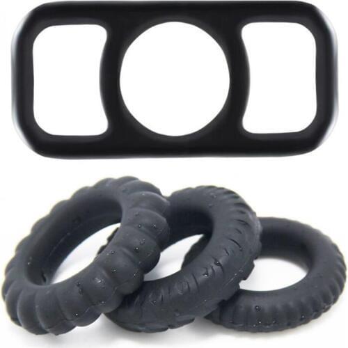 Man Cock Cage Silicone Penis Ring,Premium Stretchy Longer Harder Stronger Erection Cock Ring Better Sex Erection Enhancing and O