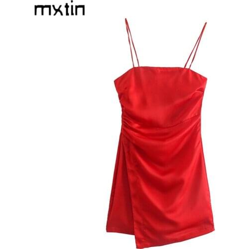 Красные летние платья Mxtin China At AliExpress