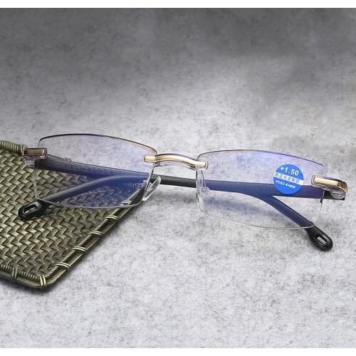 Luxury Diamond Cutting Reading Glasses Women Men Ultralight Frame High Quality Anti Blu +1 +1.5 +2 +2.5 +3 +3.5 +4