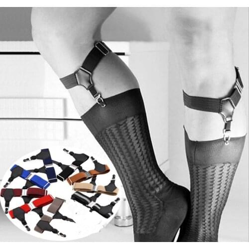 A Pair Women Men Shirt Stays Garters Suspenders Braces For Shirts Gentleman Leg Elastic Men Shirt Suspenders Garter Holder Gift