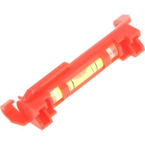 Plastic Pen Level Photo Frame Line Level Mini Bubble Spirit Level Red/Yellow