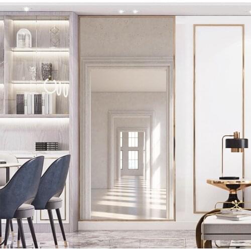 Flat Three-dimensional Corridor DIY Door Wall Stickers Home Decor Living Room Bedroom Porch Art Mural Peel & Stick PVC Wallpape