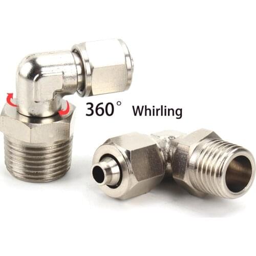 Pneumatic Fittings Air Fitting PL 4-M5 4 6 8 10 12 14 16mm Thread 1/8 3/8 1/2" 1/4"BSP Quick Connector For hose Tube Connectors
