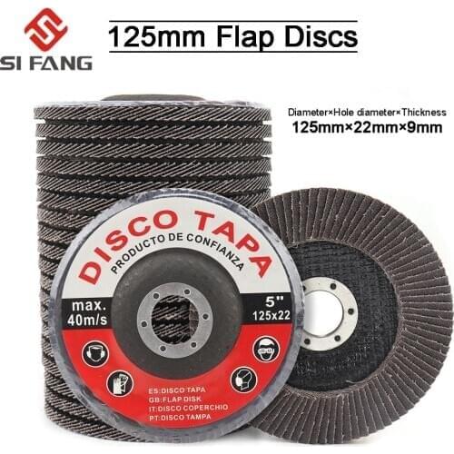 Flap Discs 125mm Sanding Discs Premium Zirconia Flap Disc Grinding Wheel 60/80Grit Angle Grinder Disc Abrasive Tools 2/5/10Pcs