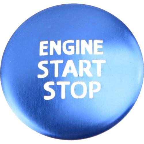 Blue Car Engine Start Stop Push Button Switch Cover Accessories Fit For Toyota Tacoma 2016 2017 2018 2019 2020